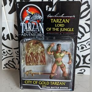 VINTAGE TRENDMASTERS TARZAN LORD OF THE JUNGLE GOLD TARZAN NEW SEALED CARD RARE